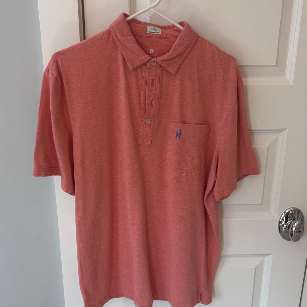 Johnnie-O Coral Polo Shirt